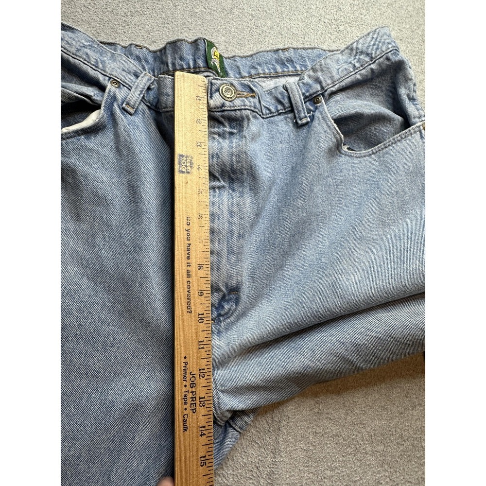 Cabela's Jeans Mens 42x34 (39x32) Light Wash Blue Denim Relaxed Fit Hunting - Picture 6 of 14